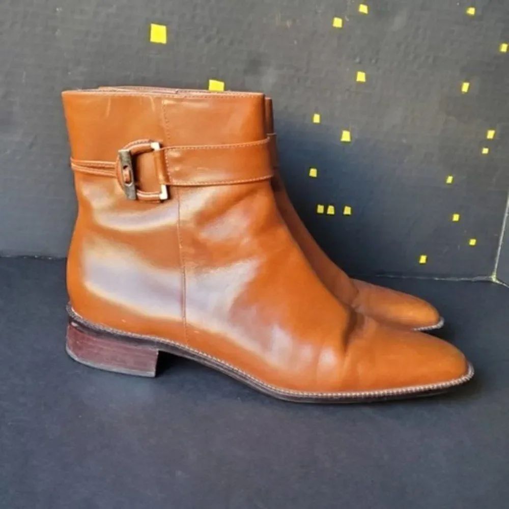 Talbots Tan Leather Booties - Picture 5 of 9